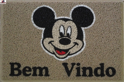 Tapete Capacho Mickey Mouse Disney - Com Bordas Rebaixadas