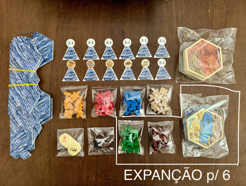 Jogo Seafarers Of Catan C/ Expansão Para 6 Jogadores Usado
