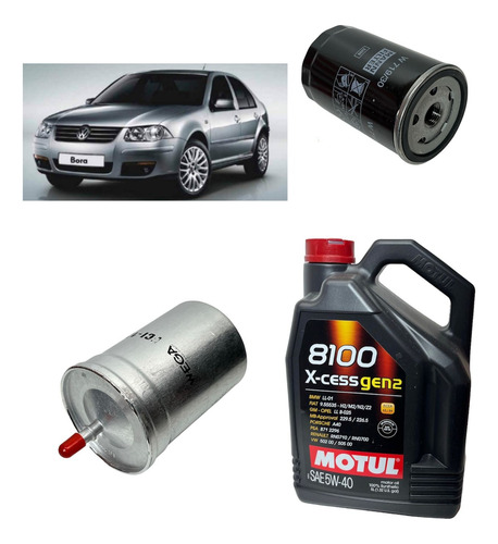 Kit 2 Filtos De Bora 2.0 1.8t Aceite Nafta + Motul 8100