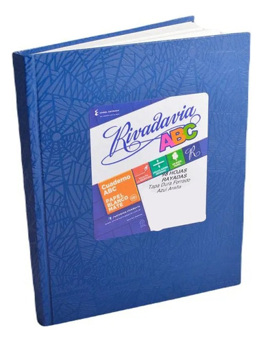 Cuaderno Tapa Dura Abc 98 Hojas Rayadas 19x23,5 Rivadavia