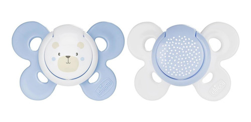Imagen 7 de 7 de Chicco Chupones Physioforma Comfort Azul 0-6m 2 Pzas