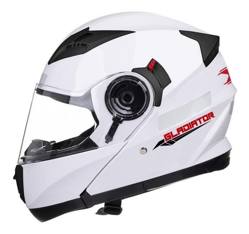 Capacete para moto escamoteável Texx Gladiator V3 branco tamanho XL