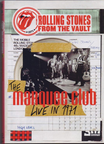 The Rolling Stones  The Marquee Club (live In 1971) - Dvd