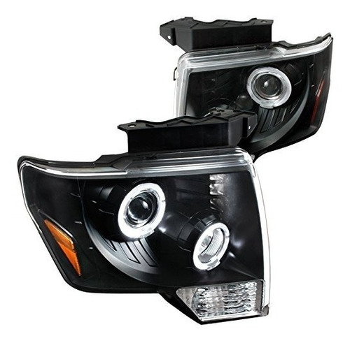 Ford F150 Lobo 2009 2014 Par Faros Ojo Angel Led 2010 2012