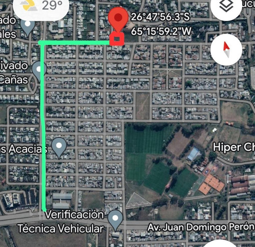 Excelente Terreno Esquina En Yerba Buena A 3 Min De Av. Perón