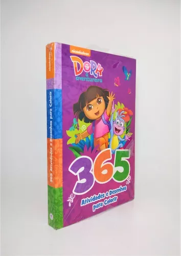 Livro Colorir Dora Aventureira 365 Atividade Desenho Present