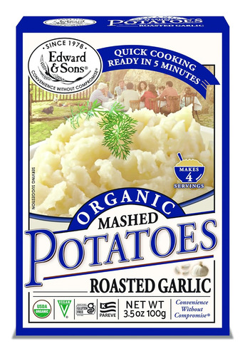 Edward & Sons: Puré Ajo Asado Org., Vegano, 99g (6 Pack)