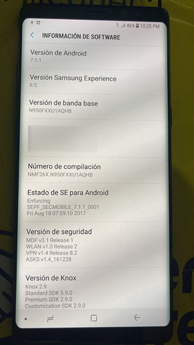 Samsung Galaxy Note 8 Negro Libre Impecable. Leer!! Negro (Usado)
