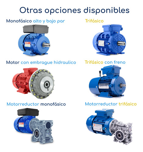 Motor Trifásico 1.5hp 1500rpm B3 Con Patas Uso Continuo