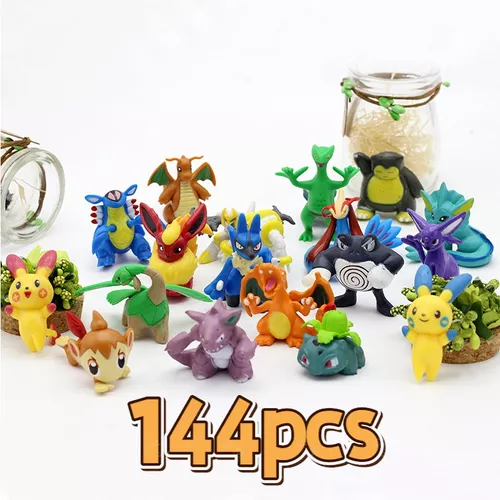 144 Aleatório 5 Tipos Bonecas Pokemon Pokémon Cápsula Brinquedos Bonecos -  Escorrega o Preço