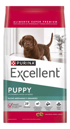 Excellent Dog Puppy Large X 15 Kg Mascota Food