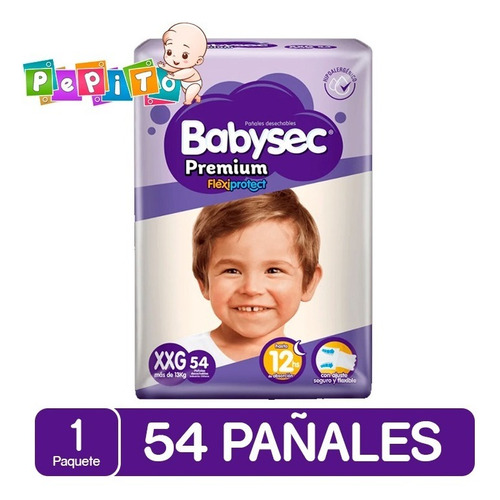 Pañal Babysec Premium Tallas P M G Xg Xxg