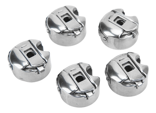 Caja De Bobina 5pcs Máquina De Coser De Acero Inoxidable Par