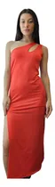 Comprar Vestido Largo Un Hombro Con Tajo Ajustado Dama Noche Sexy