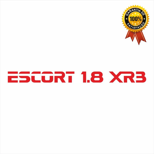 Emblema/adesivo Escort 1.8 Xr3 - Vermelho