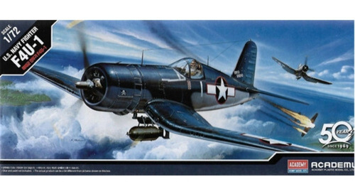 Avión F4u1 Corsario Corsair Navy 1/72 Academy 12457 Maqueta