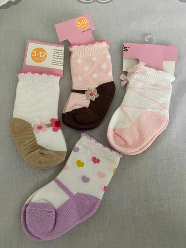 Medias Carters Para Niña 3-12 Meses Originales Niñas