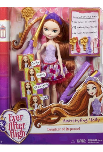 Ever After High Hija De Rapunzel Holly Peinados  Mágicos.