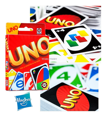 Imagen 3 de 7 de Uno + Pescadores Juego De Mesa Original Scarlet Kids