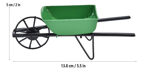 Carrito De Jardín Con Forma De Mini Carretilla, Tamaño 1:12