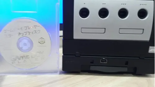 Game Cube + Game Boy Player Com Disco. (na Caixa). (Usado)