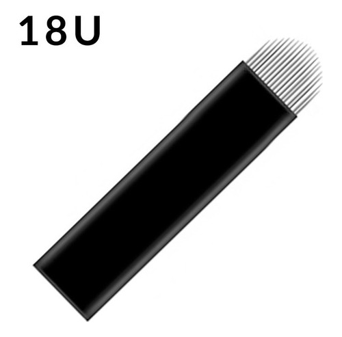 10 Lâminas Standard Black Agulha 18u 0.18mm Micropigmentação