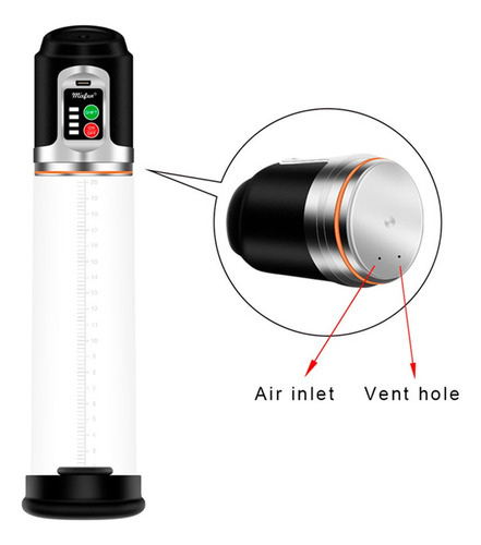 Bomba De Vacío Agrandador De Pene Automática Recargable Usb