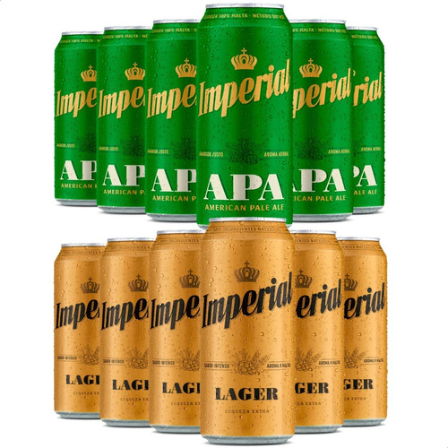 Cerveza Imperial Lager Rubia + Apa Dry Hop Lata 