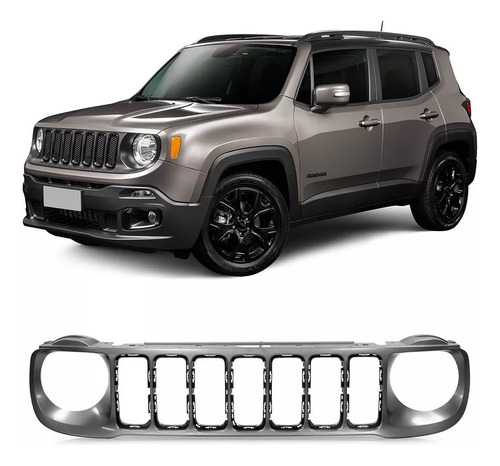 Grilla Rejillla Central Jeep Renegade Original