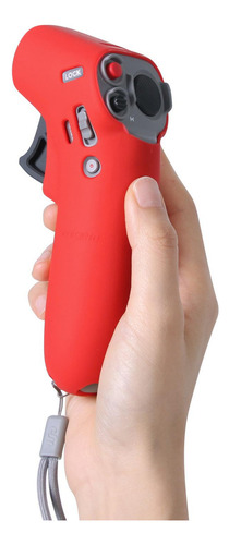 Para Funda De Silicona Compatible Con Dji Fpv Joystick Rojo