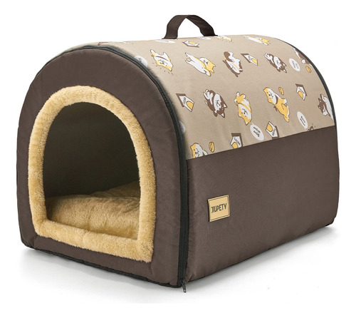 Jiupety Dog House Cozy Casa Para Perros Pequeños 2 En 1