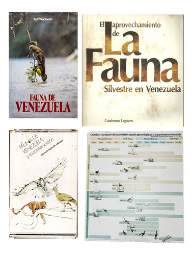 La Fauna Silvestre En Venezuela Lote De Libros Y Calendario 