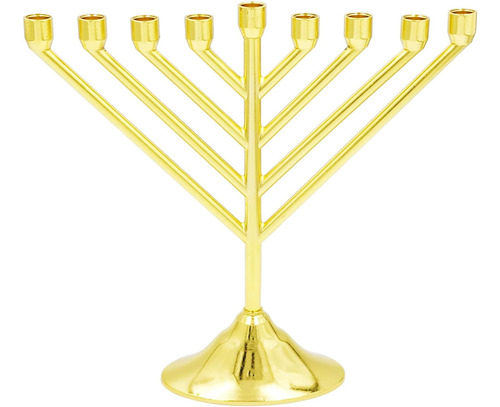 Candelabro O Candelabro The Dreidel En Latón Cromado