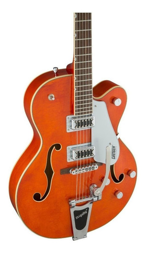 Guitarra eléctrica Gretsch Electromatic G5420T hollow body de arce orange stain brillante con diapasón de laurel