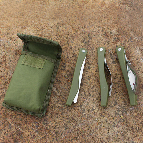 I Juego De Cubiertos Portátil For Acampar Con Cuchara