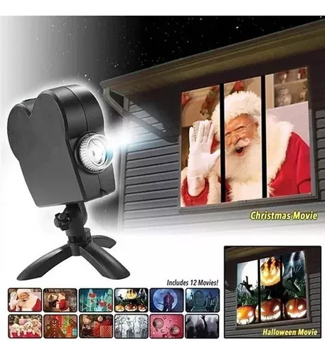 Proyector De Luces Holográficas De Navidad De Halloween