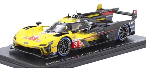 Miniatura Cadillac V-series.r #3 - Le Mans 2023 - 1/43 Spark Amarelo