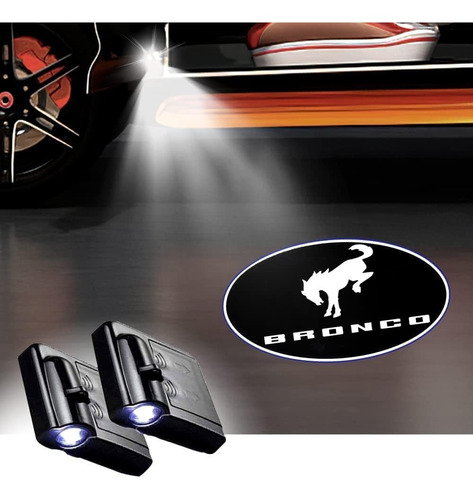 2 Luz Para Puerta Automovil Ford Bronco Logotipo Fantasma