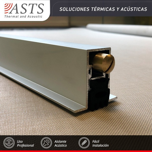 Burlete Acústico Mortised 920mm Para Interior De Puerta Asts