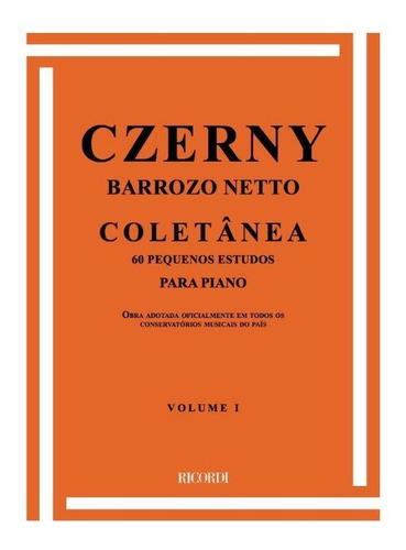 Imagem 2 de 2 de Czerny - Coletanea Vol. 1 - Rb-0031