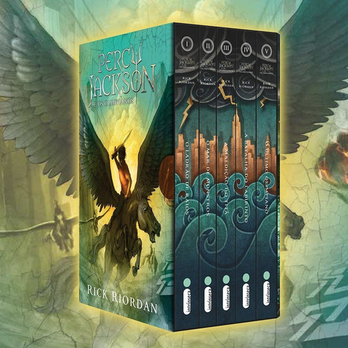 Imagem 1 de 6 de Box Livro Percy Jackson E Os Olimpianos (5 Livros) Novo