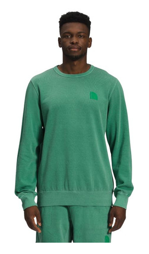 Polerón Hombre The North Face Garment Dye Crew Verde