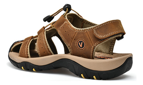 Zapatos Casuales De Cuero Genuino Para Hombre, Sandalias De