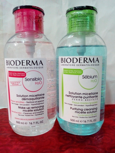 2 Desmaquillante Bioderma 500 Ml + Envío - L