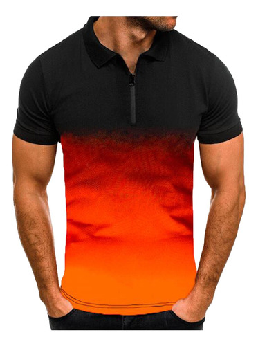 Blusa Tipo Jersey Con Estampado De Manga Corta Para Hombre