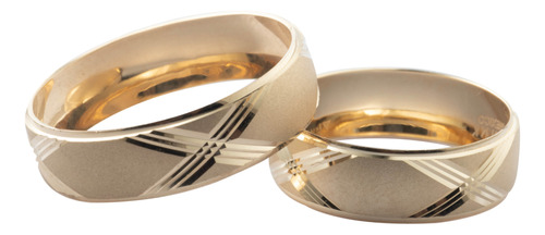 Argollas Matrimoniales Diseño Cruz Oro 14 Kilates