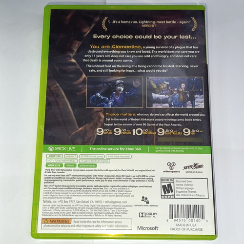 The Walking Dead Xbox 360 - Español (Reacondicionado)