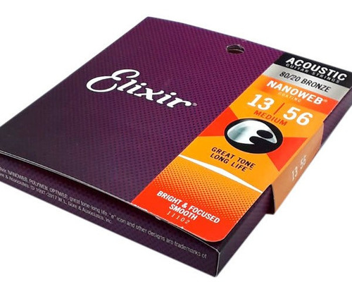 Corda Para Violão 013 Medium Bronze Elixir