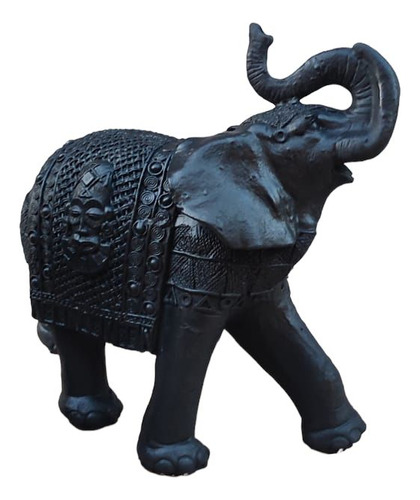 Elefante Decorativo Black 30 Cm