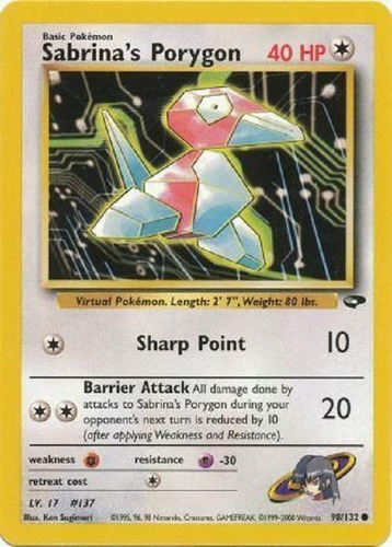 Sabrina's Porygon 98/132 Comun Pokemon Tcg